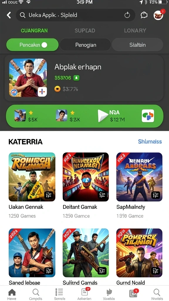 jos77 - Menu fitur yang komprehensif dan informatif.