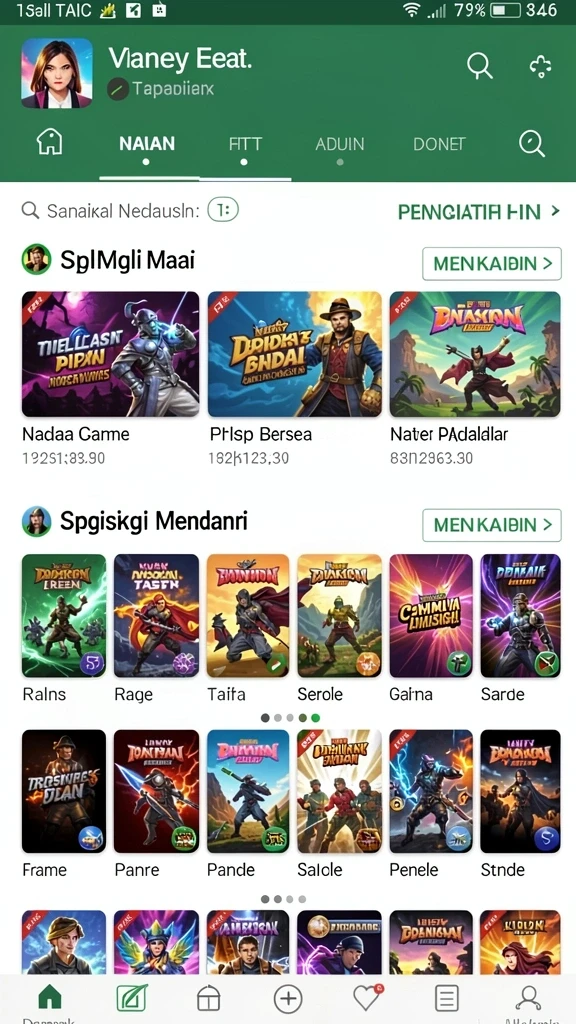 rpwin1 - Tampilan karakter utama dalam petualangan.